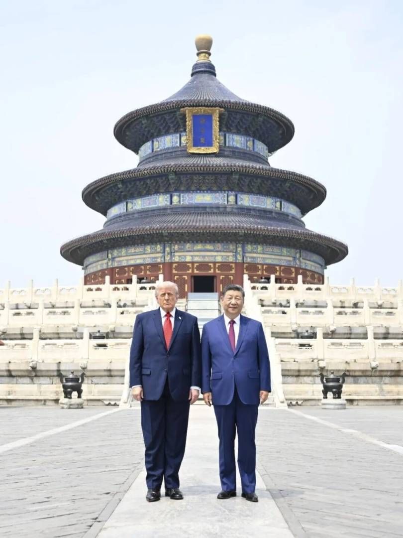 高清大图！习近平与美国总统特朗普共同游览天坛 - 图片2